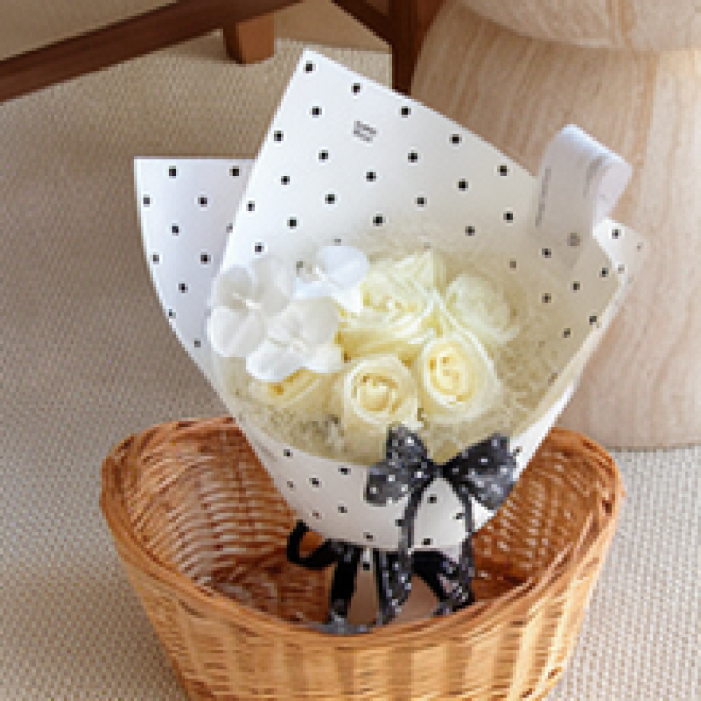 Natural Florist Supply - Kertas Kraft Tekstur Daun Alami untuk