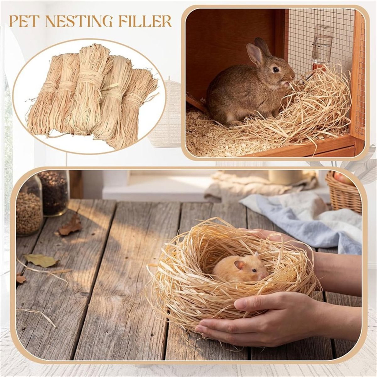 Natural Florist Supply - A725K Jerami Alami untuk Dekorasi Buket