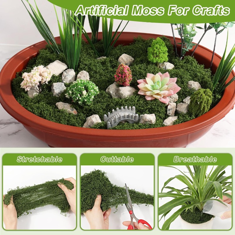 Rumput Lumut Hidup Abadi, Tana - Preserved Moss Sheet ulasan dan harga